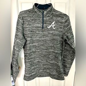 NWT Atlanta Braves Pullover Jacket unisex Small